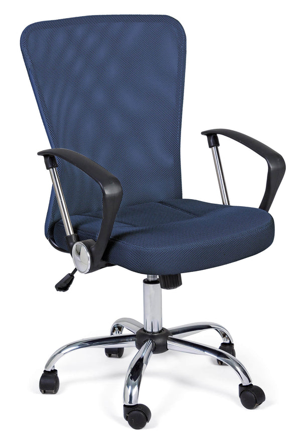 prezzo Sedia Poltrona Operativa da Ufficio in Tessuto a Rete Brisbane Blu