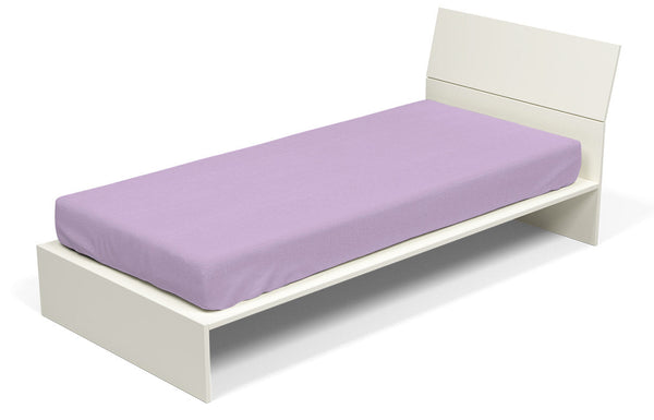 sconto Lenzuolo Sotto con Angoli ed Elastico Tinta Unita Lilla
