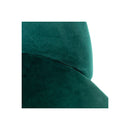 Set 4 Sedie Imbottite 38x43x74 cm in Vellluto Velvet Ottanio e Oro