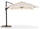 Ombrellone da Giardino Decentrato 3x3m in Alluminio e Poliestere Senso Beige