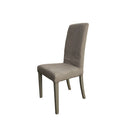 Set 2 Sedie 45x53x100 cm Edi Savoy 91 tessuto sfoderabile grigio chiaro