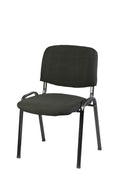 Sedia Attesa da Ufficio Nero Imbottita Tosini B 001N