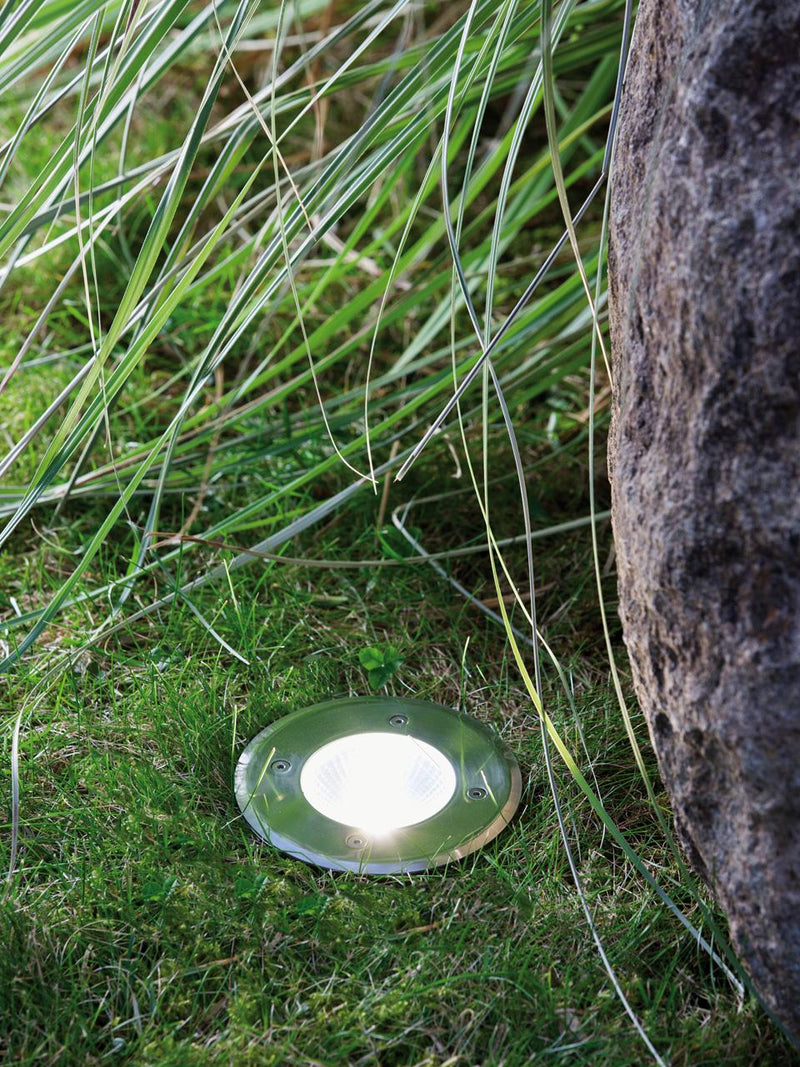 Faretto Segnapassi Calpestabile da Esterno a LED 7W Ø15 Sovil Texas Acciaio