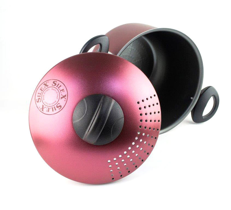 Pentola Pastì in Alluminio Ø 20 cm Antiaderente Induzione Coperchio Colapasta Silex Onion