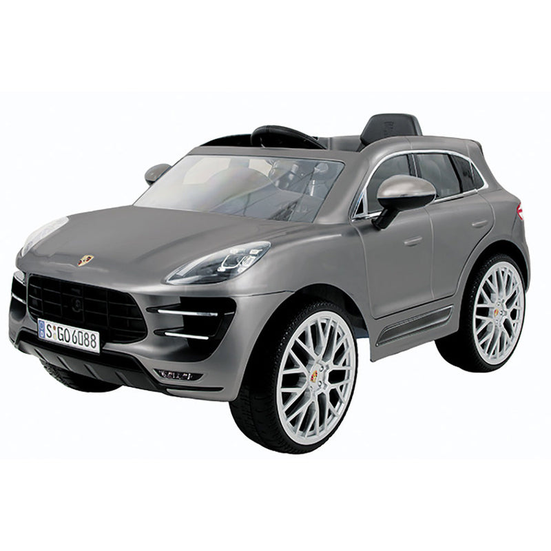 Macchina Elettrica Suv per Bambini 12V con Licenza Porsche Macan Silver