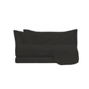 Set Lenzuola Sopra Sotto e 2 Federe Linea Water Washed Marrone