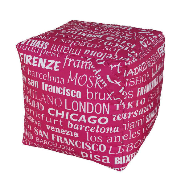 acquista Pouf Puff Puf Cubo 40x40x40cm Big City Fucsia Avalli
