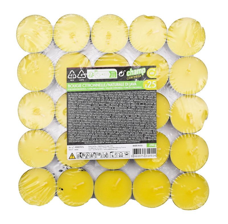 Set 500 Candele Lumino da 10gr Tielight in Citronella Gialle
