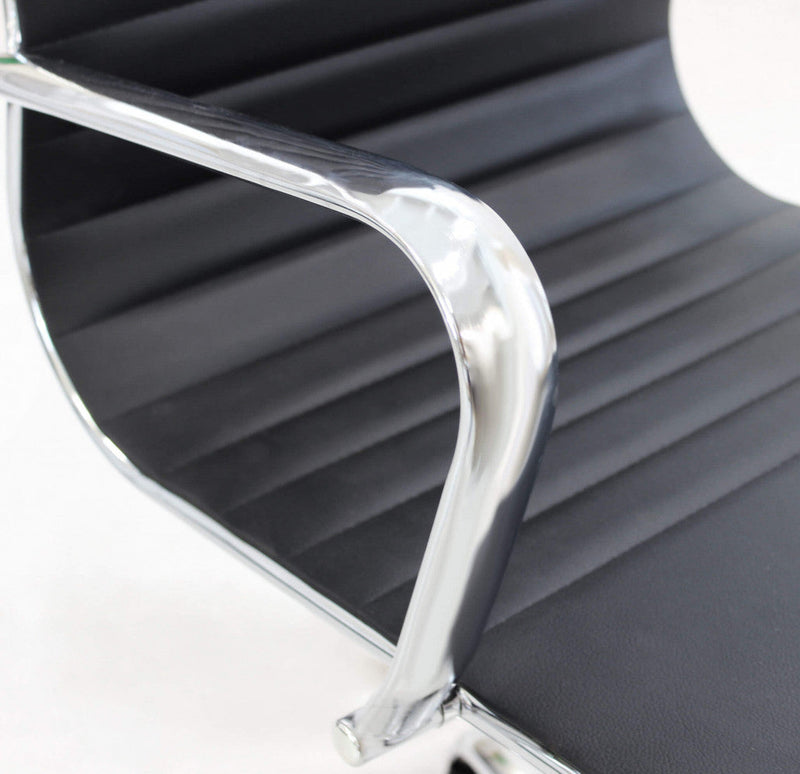 Poltrona da Ufficio Isabelle 60x60x115/125 h cm in Poliuretano Nero