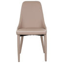 Set 4 Sedie 47x45x46 cm in Similpelle da Interno Tortora