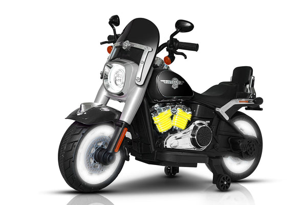 Moto Elettrica per Bambini Cruiser Acceleratore a Manubrio 12V 7Ah Nero acquista