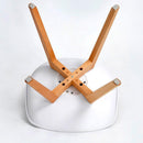 Set 4 Sedie 52x48,5x82 cm in Similpelle e Legno di Faggio Tommy Blu