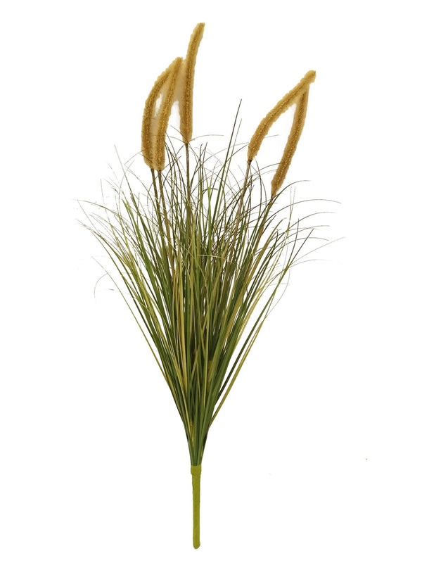 Set 2 Pianta Pennisetum Artificiale con Fiori 79 cm Verde sconto