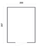 Casette Box da Giardino in Legno Porta Utensili 200x207x214 cm con Porta e Finestra Ecla Salmone