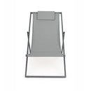 Sdraio da Giardino pieghevole 100x56xH75,5 cm Gilda Grigio