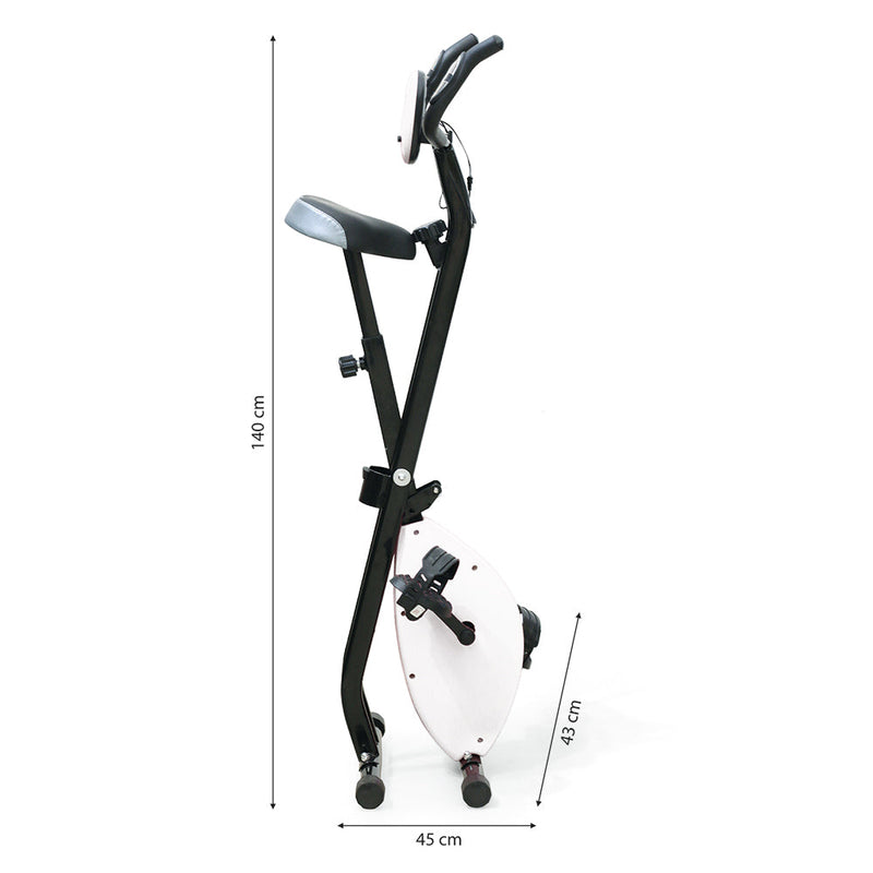 Cyclette Magnetica Pieghevole con Display Kooper  Nero e Bianco
