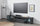 Mobile Tv 1 Anta a Ribalta e Ripiani a Giorno 200x40x35 cm Essential 1R Grigio Antracite Opaco