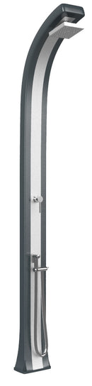 Doccia da Giardino Miscelatore e Doccetta Arkema Spring Plus Fascia Inox Antracite