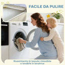 Set di 7 Costruzioni Morbide per Bambini 3-6 Anni 174x174x30 cm con Rivestimenti Lavabili in Velluto a Coste Multicolore      