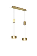 Faretto da Interno a led in Alluminio Ottone Satinato