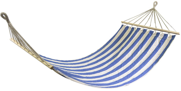Amaca da Giardino 2x1m in Tessuto a Righe Blu e Bianco online
