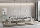 Tavolo Allungabile 180-284x90x80 cm Romagna Iron Bianco Frassino