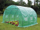 Serra da Giardino a Tunnel 3x3 m in Acciaio e Polietilene 140gr/mq Verde