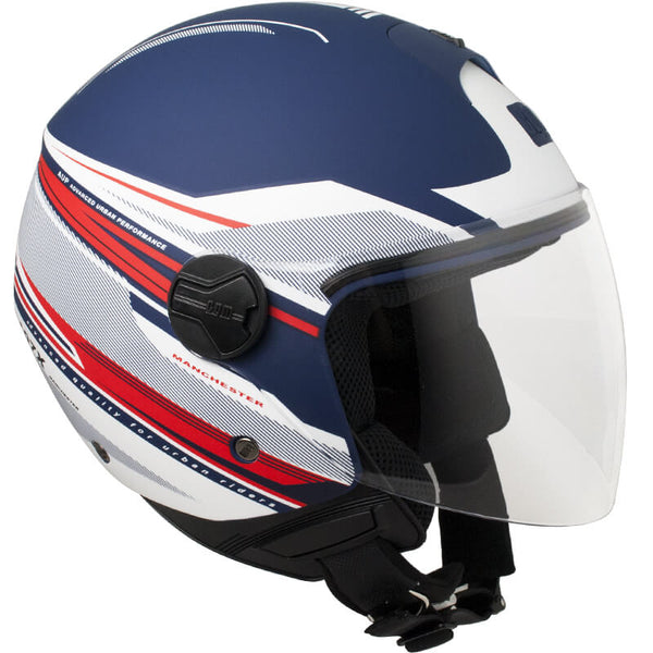 Casco Jet per Scooter Visiera Lunga CGM Manchester 107X Blu Opaco acquista