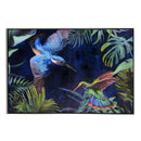 Quadro dipinto colibrì cm 92x62x4,5