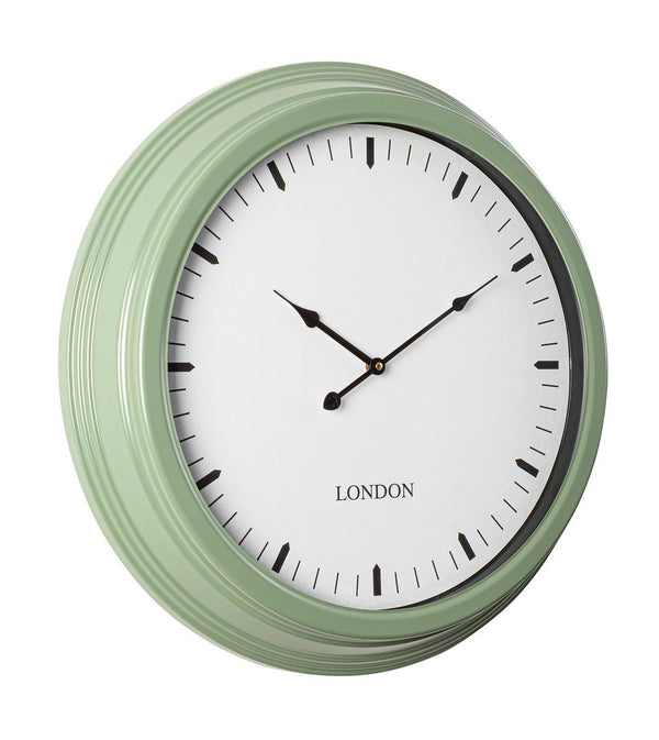 Orologio da Parete Ø58,5x8,7 cm in Metallo Mathias Verde sconto
