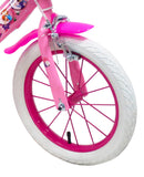 Bicicletta per Bambina 16"" 2 Freni Flowers Rosa