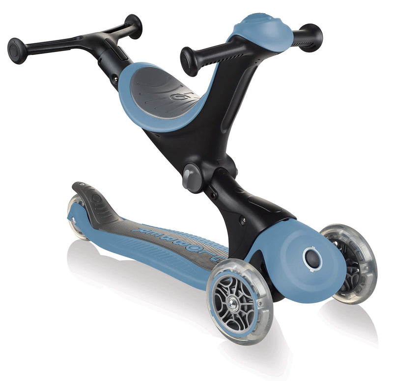 Monopattino Passeggino Triciclo a 3 Ruote Globber Go-UP Deluxe Blu