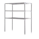 Scaffale Salvaspazio per Microonde 60x25x65 cm 3 Ripiani Rack per Cucina
