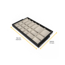 Kit Cassetto Organizzatore e Telaio per Armadio 800 mm in Alluminio e Plastica Emuca Grigio Pietra