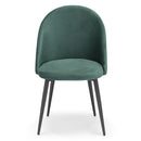 Set 2 sedie Imbottite 51x58x87 cm In Tessuto Tiffany  Lola Petrolio
