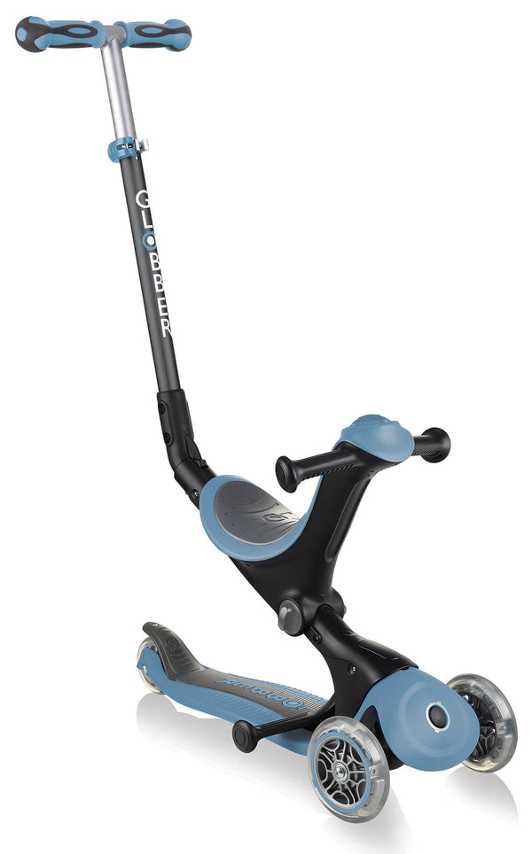 online Monopattino Passeggino Triciclo a 3 Ruote Globber Go-UP Deluxe Blu