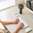 Mini Ventilatore Portatile USB da Scrivania 10,5x20,5x3,9 cm in Plastica Blu