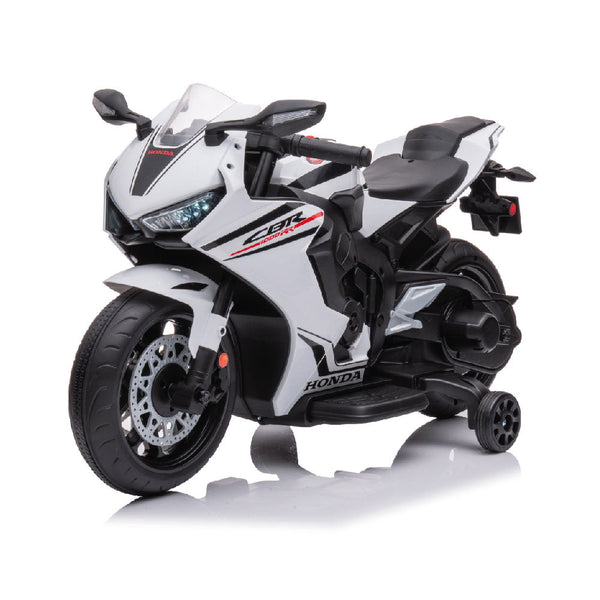 Moto Elettrica per Bambini con Licenza Honda CBR 1000RR 12V Velocità 4km/h Bianco sconto