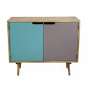 Mobiletto Niagara 80x35,5x66,8 h cm in Legno Multicolor