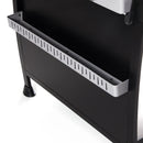Piastra di Cottura Plancha a Gas 140x54,5x96 cm Potenza 10 kW con Coperchio in Acciaio Nero      