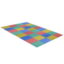 Tappeto Puzzle 32 Pezzi 63x63 cm in EVA Morbido Colorato 