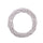 Set 6 Coroncine Bianche di Rattan Larghezza 25 cm