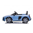 Macchina Elettrica per Bambini 12V Licenza Ufficiale Audi R8 New Spyder con Telecomando e Sedile in pelle Blu