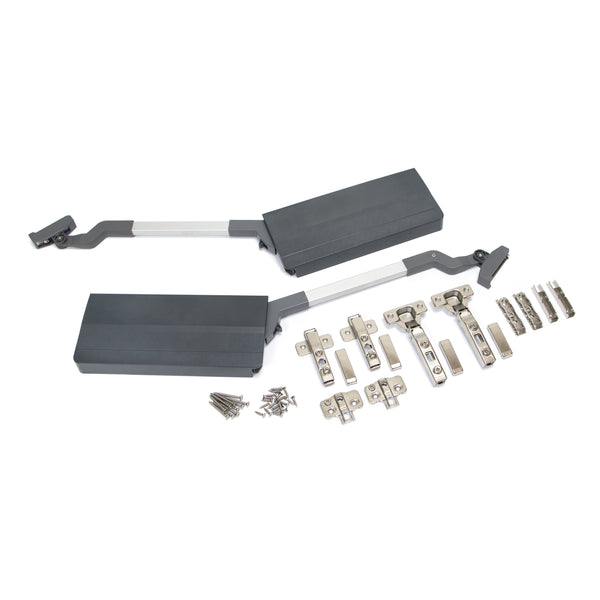 Braccetto per Ante Elevabile Agile Flap P 7 - 11,6 Kg Plastica Grigio Antracite Acciaio Emuca online