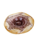 Ciotola Decorativa Ø 40 cm in Vetro Giallo Malva