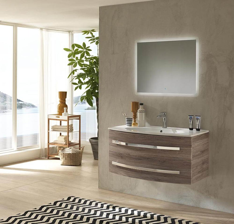 Mobile da Bagno sospeso Monica 02 Rovere Corteccia TFT