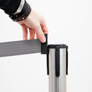 2 Colonnine Tendinastro di 3 m in Acciaio nastro Grigio