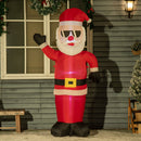 Babbo Natale Gonfiabile 89x44x178 cm con Occhiali da Sole e Luci LED