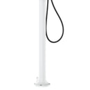 Doccia da Giardino in Alluminio Soffione I-switch Quadrato con Termometro LCD Sined Luna Alu D Bianco 