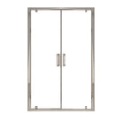 Porta Parete Doccia 2 Ante Saloon in Cristallo Trasparente 6mm H195 Bonussi Giuly Varie Misure